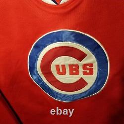 Majestic Chicago Cubs ANTHONY RIZZO 44 Century 2016 Red Hockey JERSEY Mens Sz 50