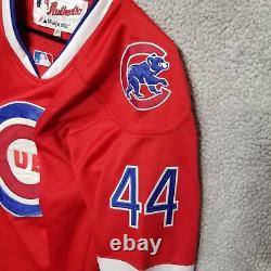 Majestic Chicago Cubs ANTHONY RIZZO 44 Century 2016 Red Hockey JERSEY Mens Sz 50