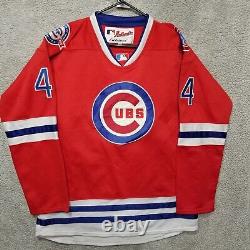 Majestic Chicago Cubs ANTHONY RIZZO 44 Century 2016 Red Hockey JERSEY Mens Sz 50