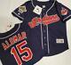 Majestic Cleveland Indians Sandy Alomar Jr 1995 World Series Baseball Jersey