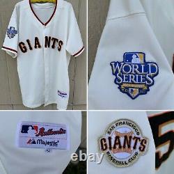 Majestic San Francisco Giants 55 Jersey World Series & Baseball Club Patches 52