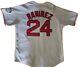 Manny Ramirez Boston Red Sox World Series Patch Baseball Jersey Xl