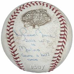 Mariano Rivera Signed 2003 World Series Final Pitch Game Used Baseball Steiner