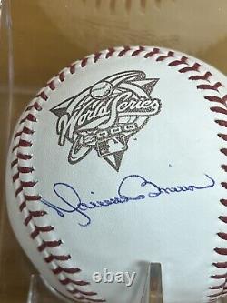 Mariano Rivera Signed Baseball 2000 World Series Ball In Ultra Pro Cube