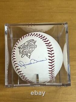 Mariano Rivera Signed Baseball 2000 World Series Ball In Ultra Pro Cube