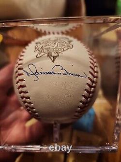 Mariano Rivera Signed Baseball 2000 World Series Ball In Ultra Pro Cube