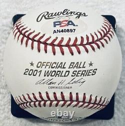 Mark Grace Licensed Psa/dna Authenticated Signed New 2001 World Series Baseball