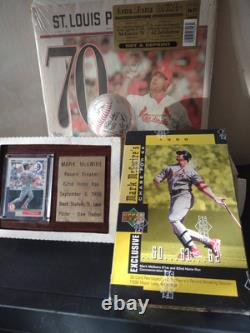 Mark McGwire 1998 HomeRun Jubilation and 1989 World Series Baseball Signed