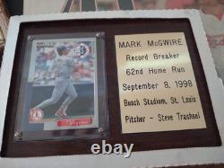 Mark McGwire 1998 HomeRun Jubilation and 1989 World Series Baseball Signed