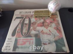 Mark McGwire 1998 HomeRun Jubilation and 1989 World Series Baseball Signed