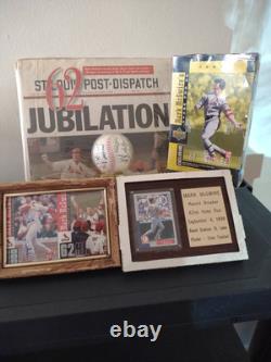 Mark McGwire 1998 HomeRun Jubilation and 1989 World Series Baseball Signed