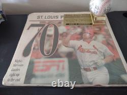 Mark McGwire 1998 HomeRun Jubilation and 1989 World Series Baseball Signed