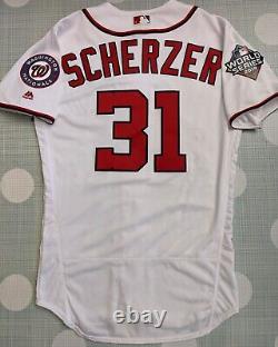 Max Scherzer Washington Nationals 2019 World Series Authentic jersey size 40 M