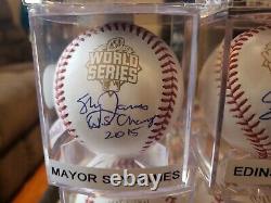 Mayor Sly James 2015 World Series Signed Autographed Auto Baseball Kc Royals