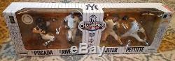 Mcfarlane 2009 World Series Yankees 4 Pack Posada Pettitte Jeter Rivera Rare