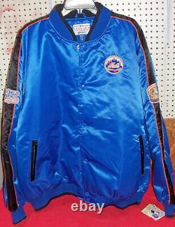 Mens Size XXL Vintage 1986 New York Mets World Series Jacket Coat Baseball 1969
