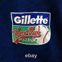 Mens USA MLB World Series 1993 Varsity Baseball Jacket Red Blue Size L