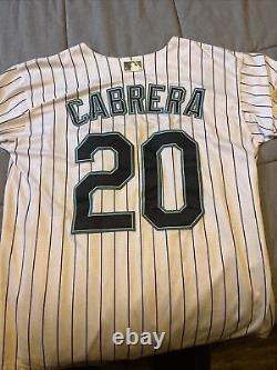 Miami Marlins Miguel Cabrera 2003 World Series 100th Anniversary Patch Jersey L