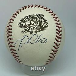 Miguel Cabrera signed Rawlings 2003 World Series Baseball JSA Tigers HOF A457
