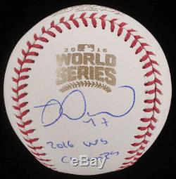 Miguel Montero Chicago Cubs Signed Autograph 2016 World Series Baseball JSA COA