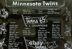 Minnesota Twins 1965 World Series Vintage Antique Ashtray Ash Tray Killebrew