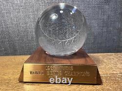 Minnesota Twins 1987 World Series Crystal Baseball Staff Award Rare Trophy