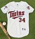 Minnesota Twins Kirby Puckett 1991 World Series Mlb Baseball Jersey Vintage 40