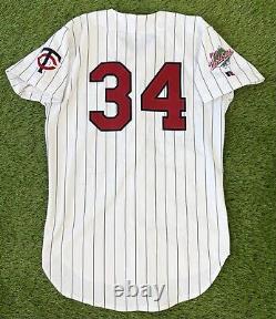 Minnesota Twins Kirby Puckett 1991 World Series MLB Baseball Jersey Vintage 40