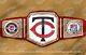 Minnesota Twins Mlb World Series Championship Belt Adult Size 2mm Brass