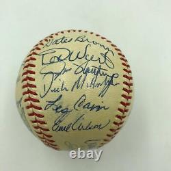 Mint 1968 Detroit Tigers World Series Champs Team Signed Baseball JSA COA