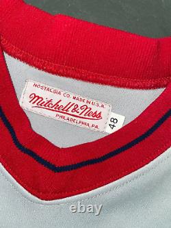 Mitchell & Ness 1975 Boston Red Sox #27 Carlton Fisk Baseball Jersey 48 XL USA
