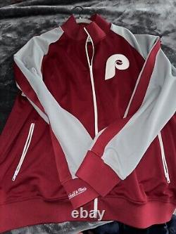 Mitchell Ness M&N Philadelphia Phillies World Series Jacket 4XL Zip