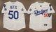 Mookie Betts #50 La Dodgers Stitched 2024 World Series Champs Home White Jersey