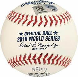 Mookie Betts Autographed Mlb Baseball Red Sox 2018 World Series Fanatics 177462