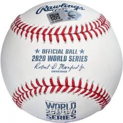 Mookie Betts Dodgers 2020 World Series Champs Signed Baseball & 20 Champs Insc