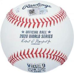 Mookie Betts Dodgers Signed World Series Champs Baseball & WS Inscs LE 10