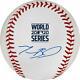Mookie Betts Los Angeles Dodgers Autographed 2020 World Series Logo Baseball