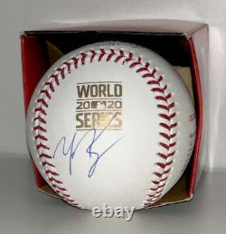 Mookie Betts Signed 2020 World Series Baseball Los Angeles Dodgers Auto Coa