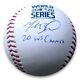 Mookie Betts Signed Autographed 2020 World Series Baseball 20 Ws Champ Mlb