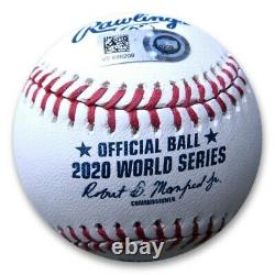 Mookie Betts Signed Autographed 2020 World Series Baseball 20 WS Champ MLB