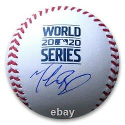 Mookie Betts Signed Autographed 2020 World Series Official Baseball Dodgers MLB