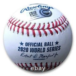 Mookie Betts Signed Autographed 2020 World Series Official Baseball Dodgers MLB