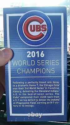 NEW! 2017 Chicago Cubs Replica World Series Trophy SGA Stadium Giveaway 4/15 MLB