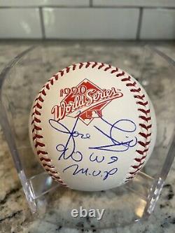 NEW! JOSE RIJO Signed Autographed 1990 WS MVP Baseball Rawlings World Series