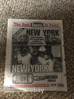 NEW YORK YANKEES Subway Vs METS World Series Baseball Champions 2000 Newspaper