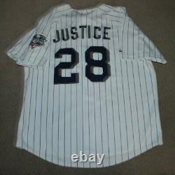 NWT Dave Justice New York Yankees Majestic Baseball Jersey 2000 World Series 2XL
