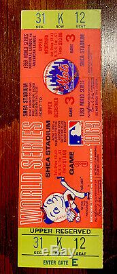 NY METS 1969 World Series Game 3 Ryan Win! Full Ticket