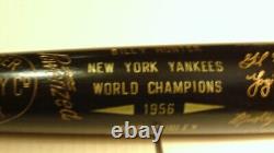 NY Yankees 1956 World Series Championship Black Bat
