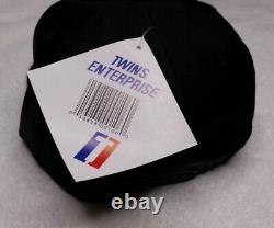 New Vintage 90s Chicago White Sox Black Dome Plain Logo Snapback Baseball Hat