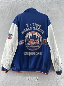 New York Mets 1969 World Series GIII Sports Limited Edition Varsity Jacket XXL